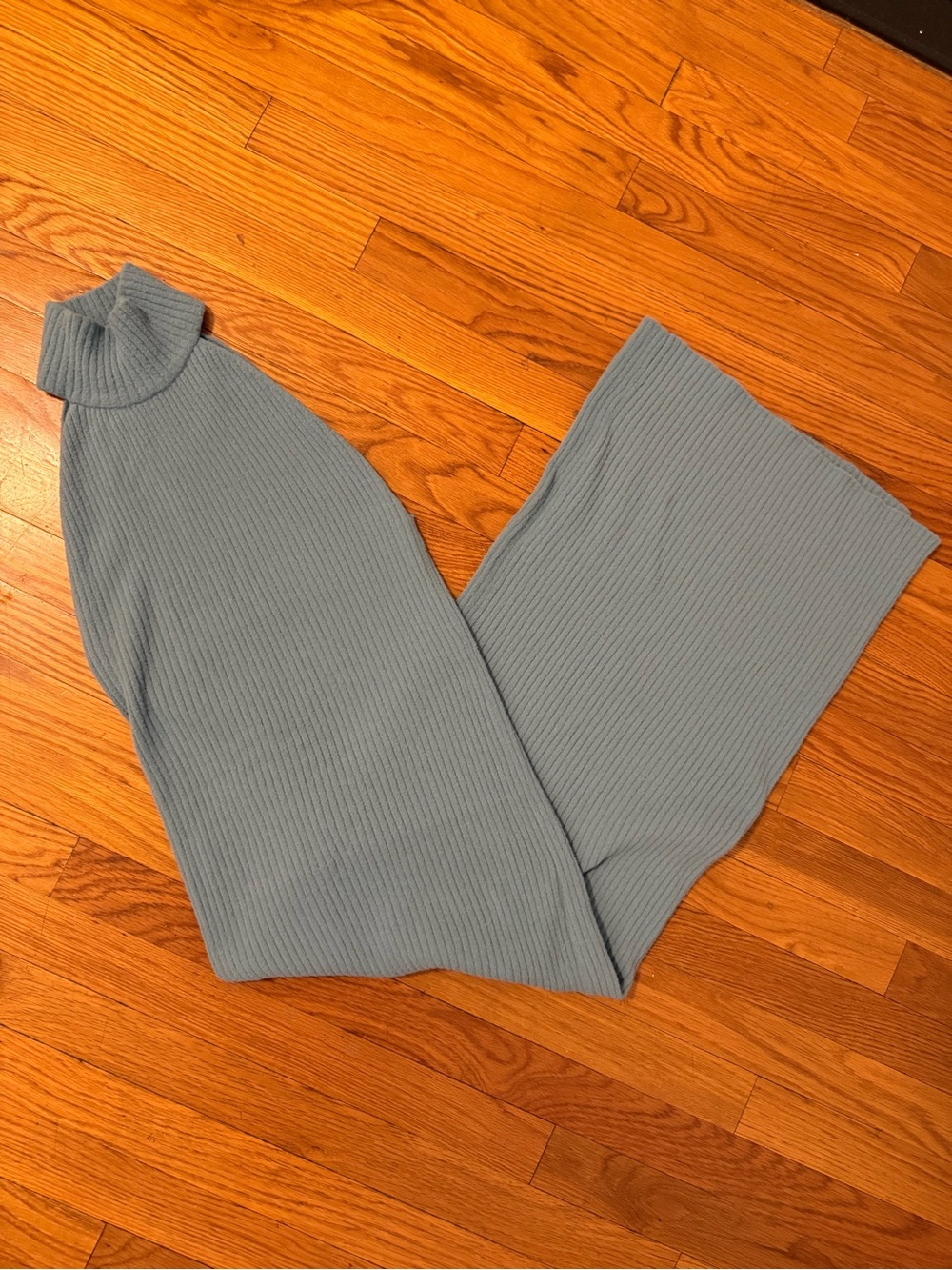 Ribbed Turtleneck Sleeveless Sweater Dress - Picture 3 of 3